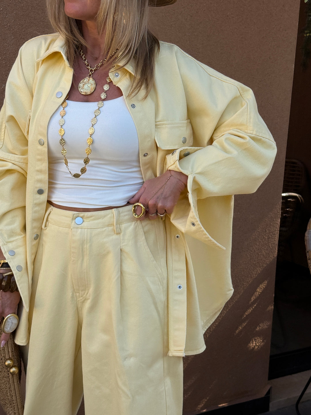 Ensemble jean jaune 12018