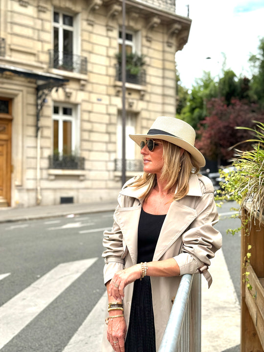 Trench long taupe 102-4