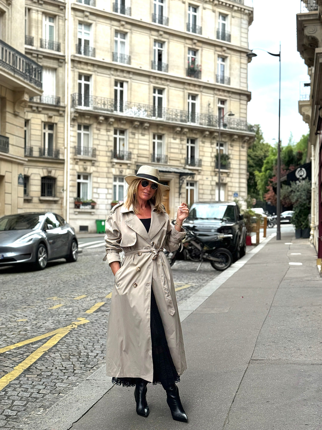 Trench long taupe 102-4