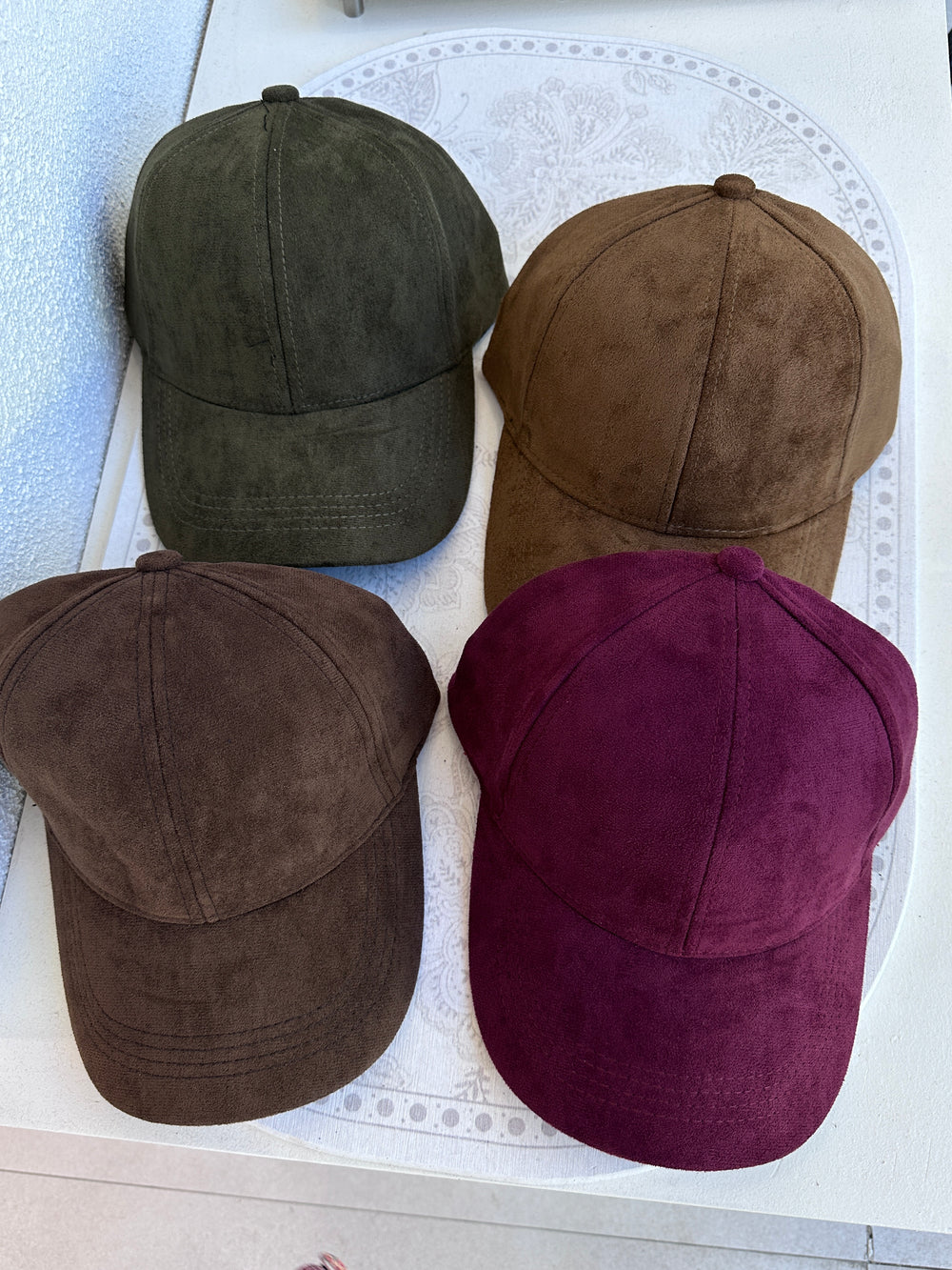 Casquette suédine uni