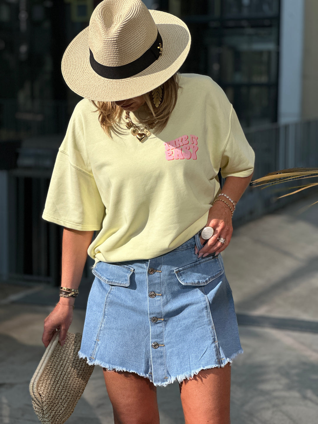 Jupe short bleu MG612