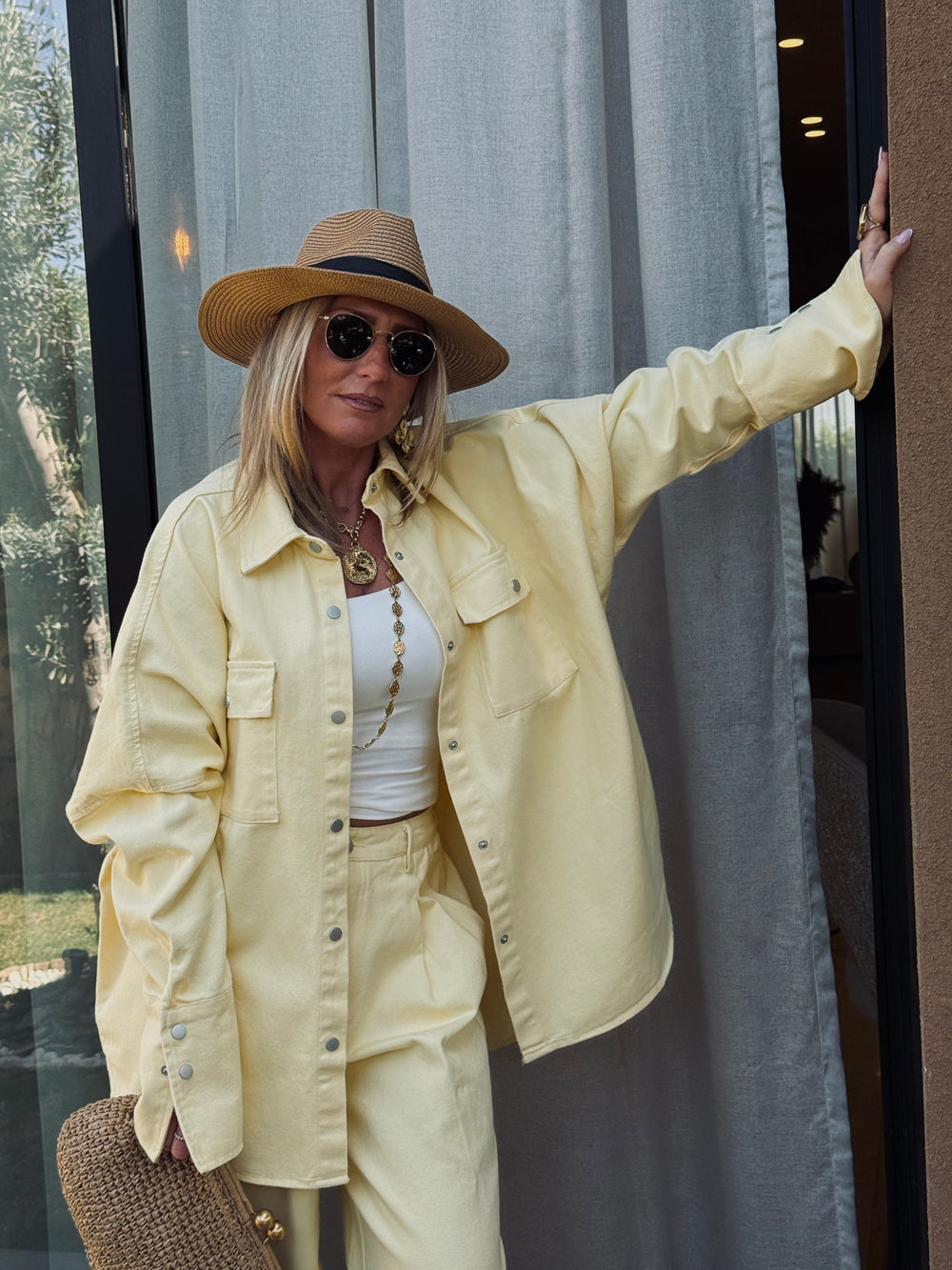 Ensemble jean jaune 12018