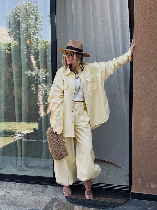 Ensemble jean jaune 12018