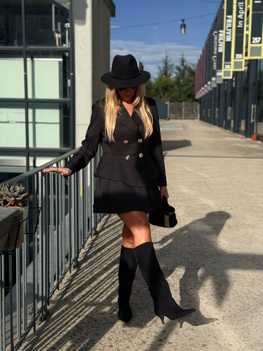 Blazer robe noir 7068