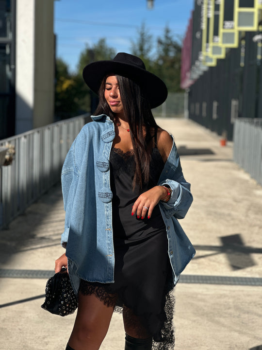 Chemise jean Claire gros boutons 10026