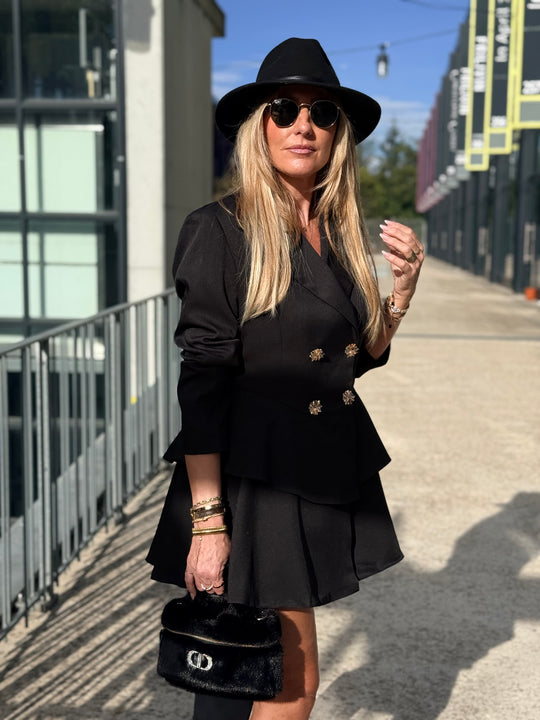 Blazer robe noir 7068