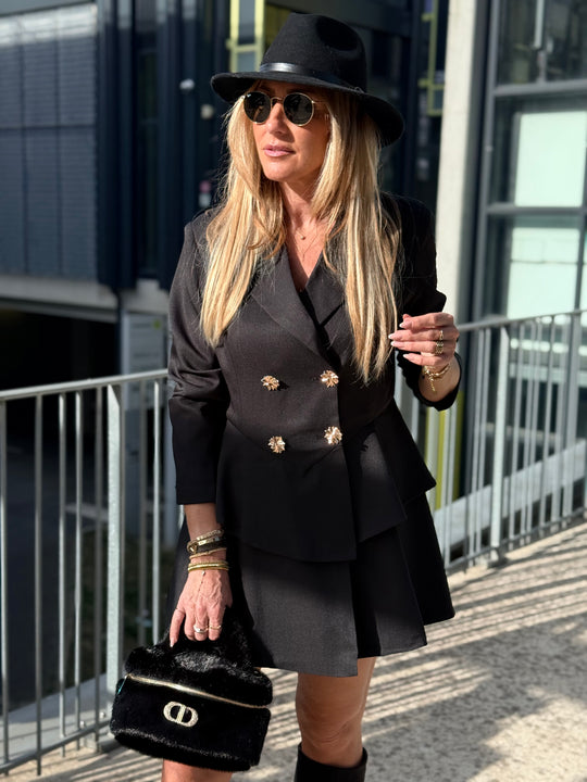 Blazer robe noir 7068