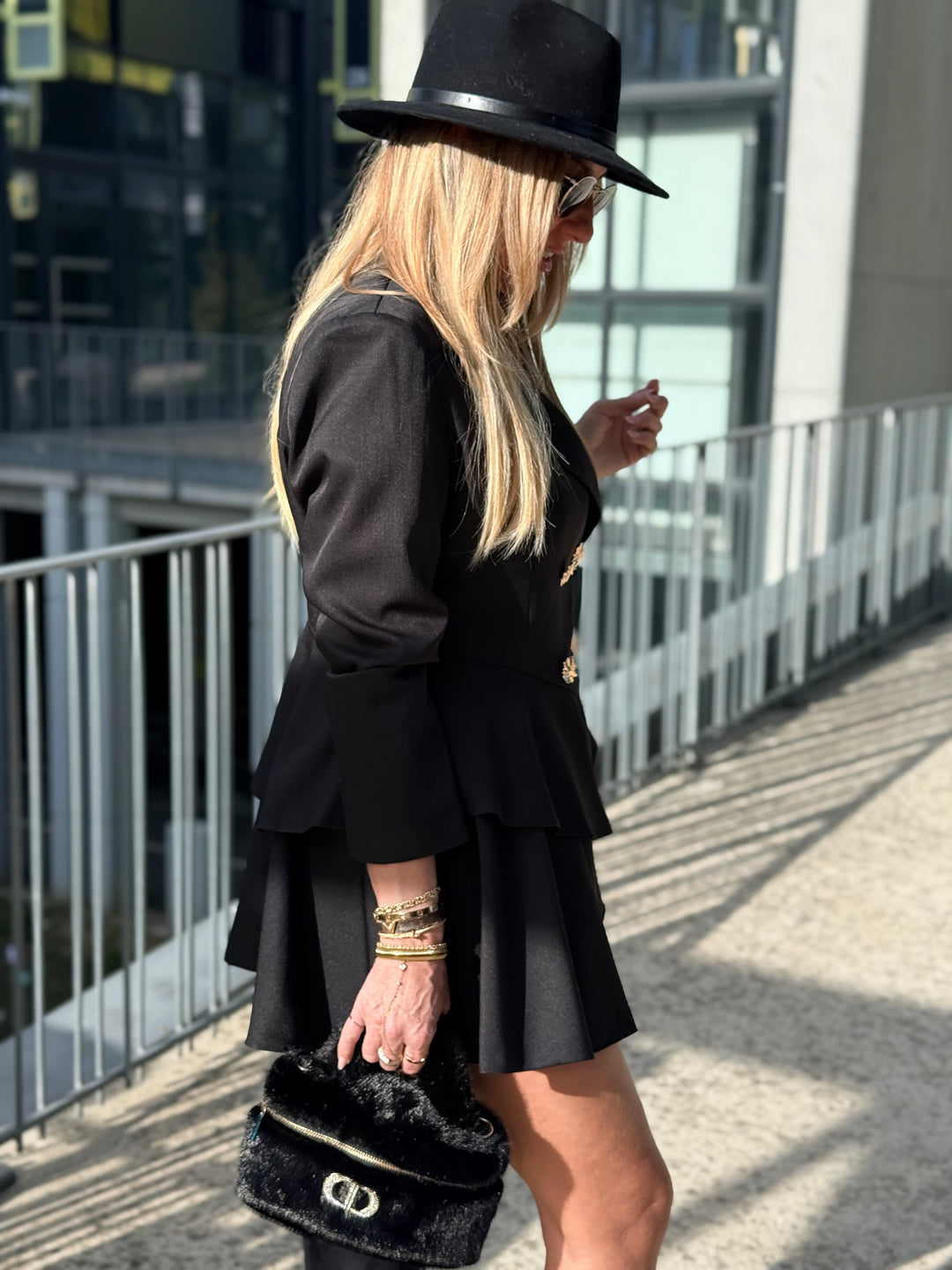 Blazer robe noir 7068