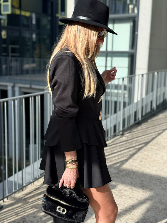 Blazer robe noir 7068
