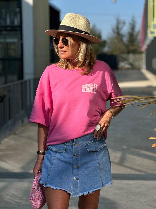Sweat take it easy fushia