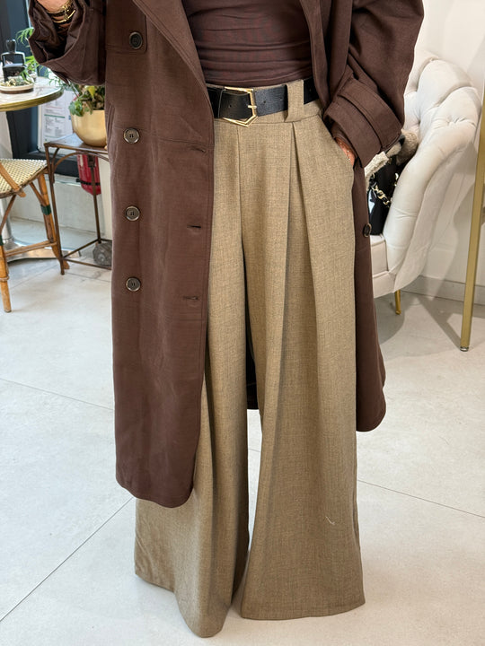 Pantalon pince ceinture 18599