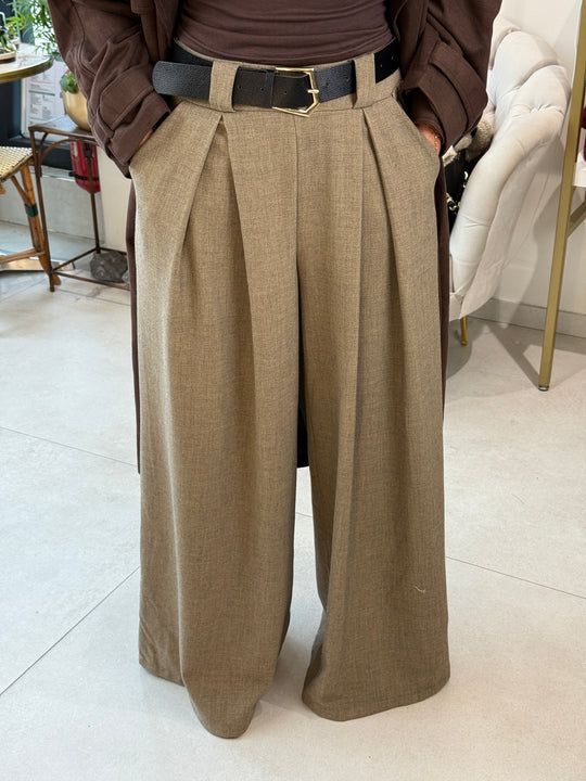 Pantalon pince ceinture 18599