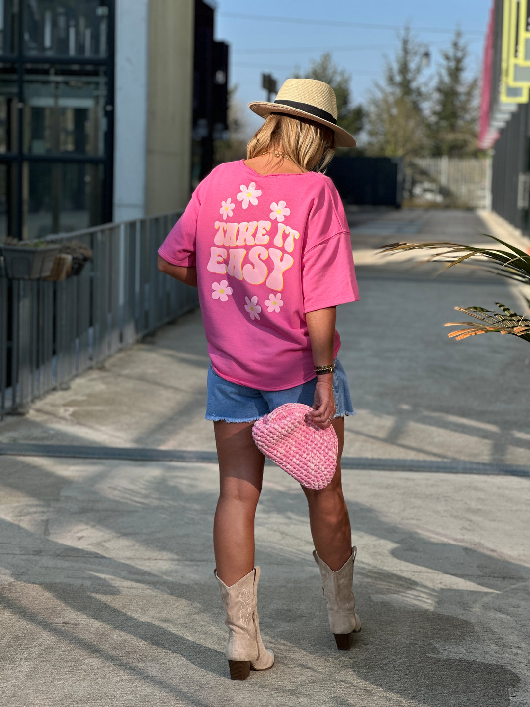 Sweat take it easy fushia