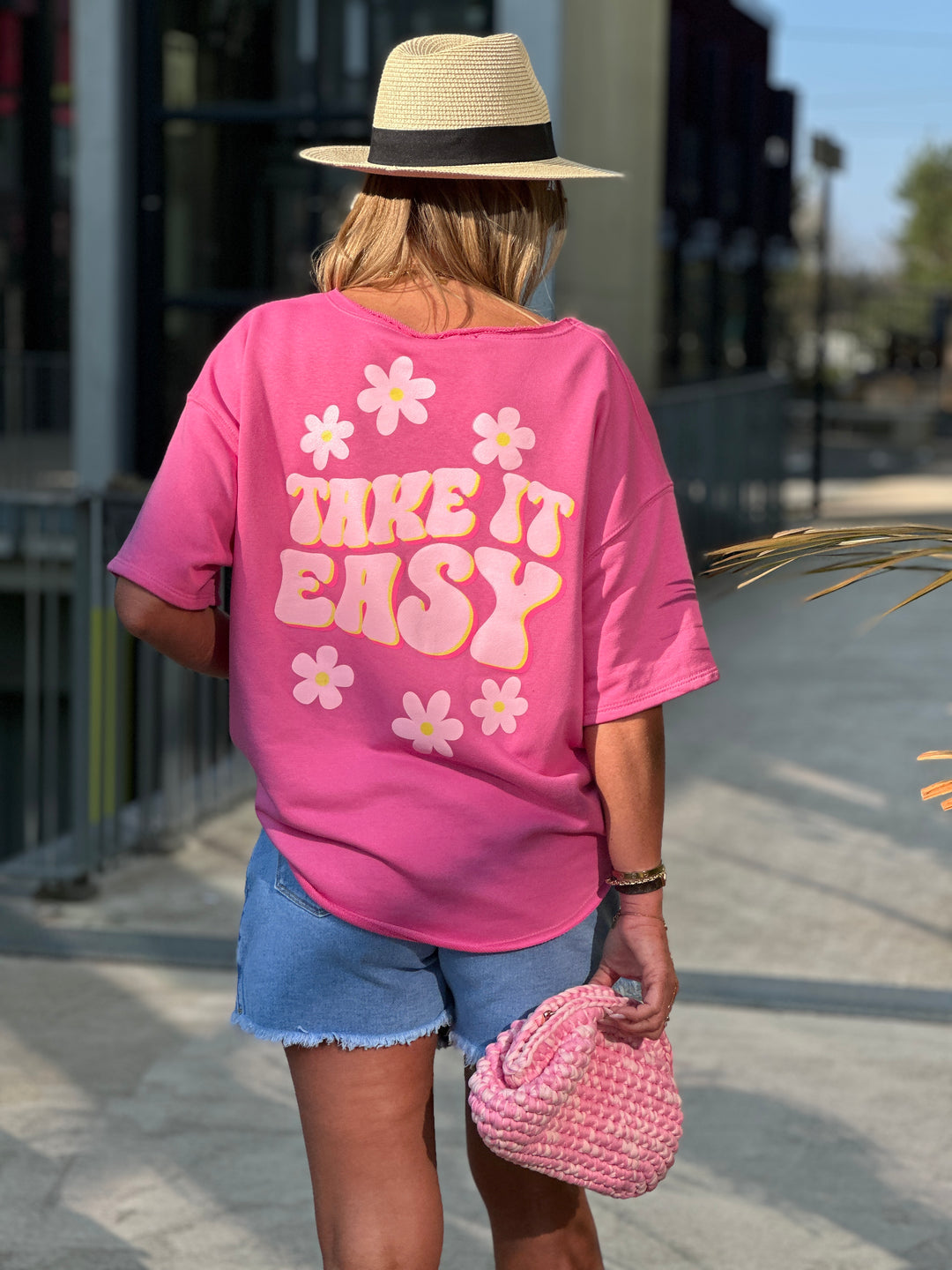 Sweat take it easy fushia