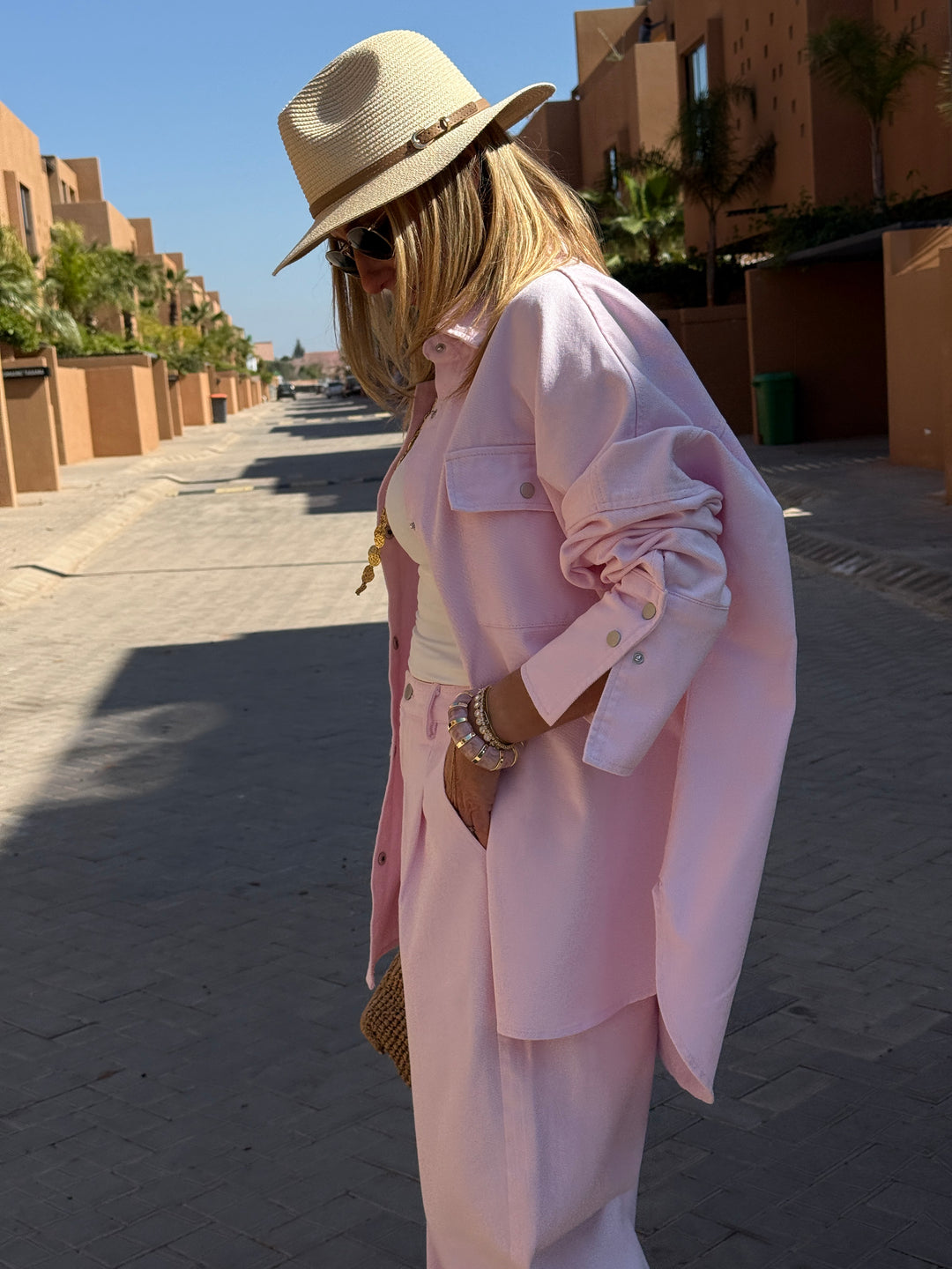 Ensemble jean rose 12028