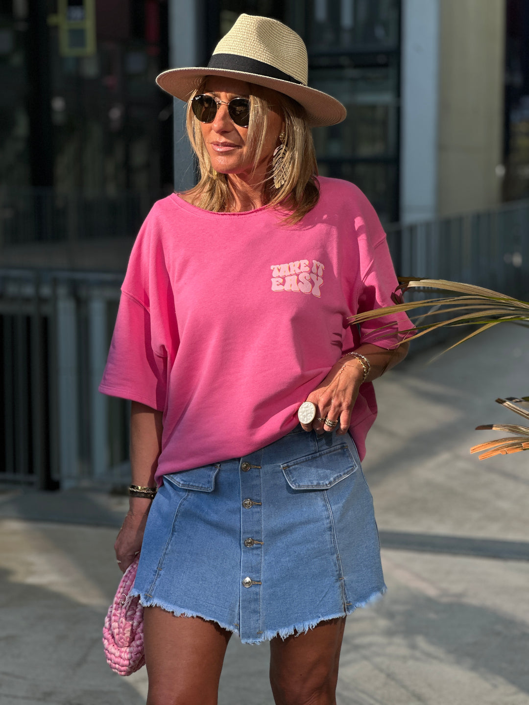 Sweat take it easy fushia