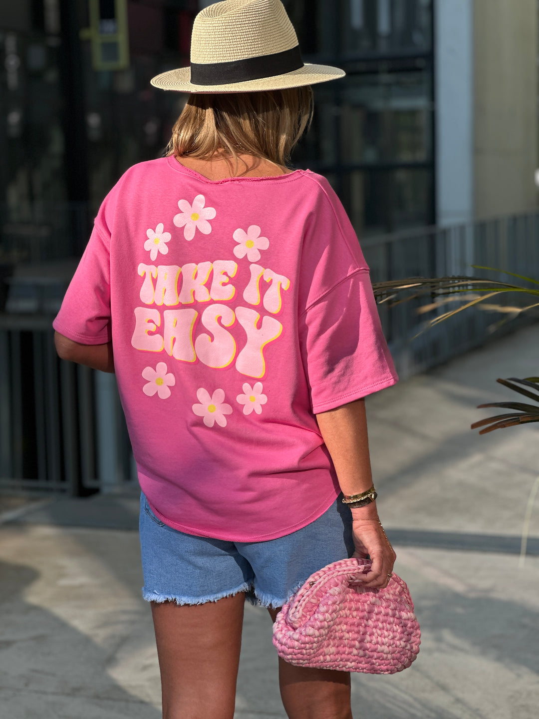 Sweat take it easy fushia