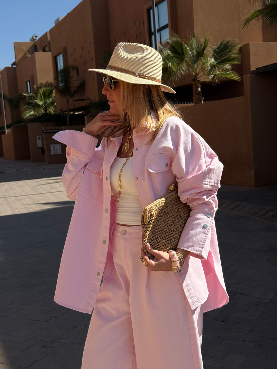 Ensemble jean rose 12028