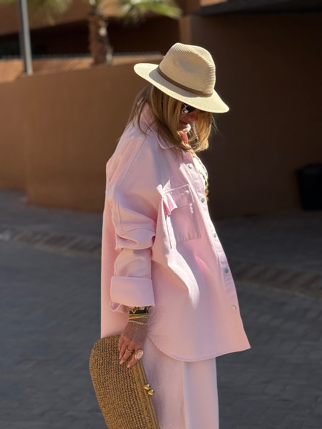 Ensemble jean rose 12028