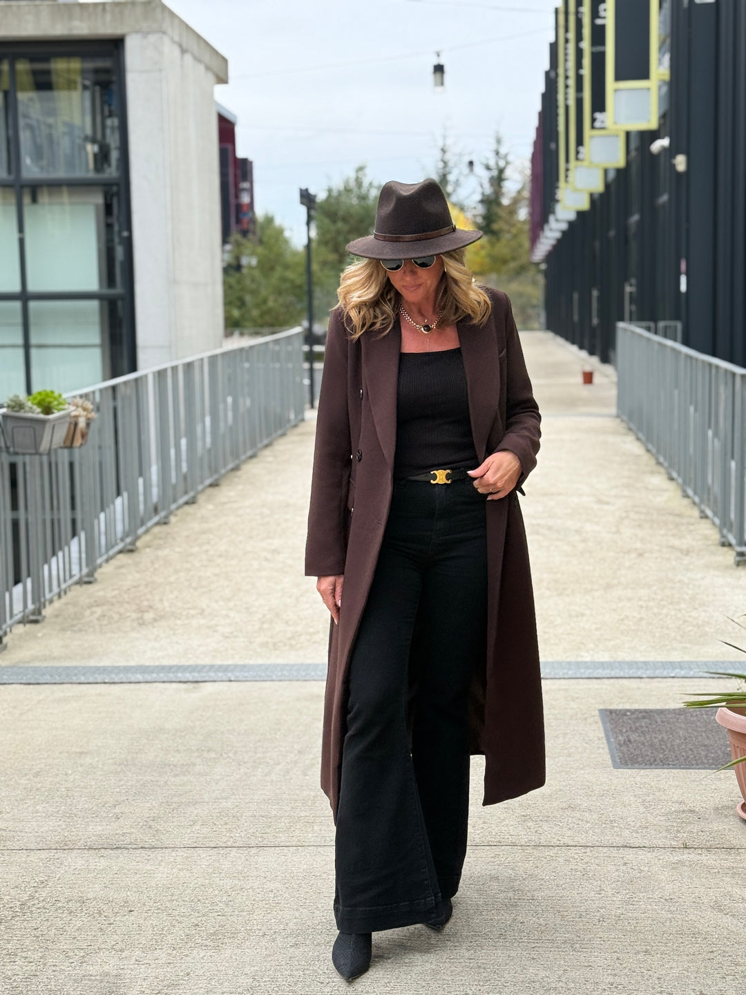 Manteau Blazer long Choco 2442