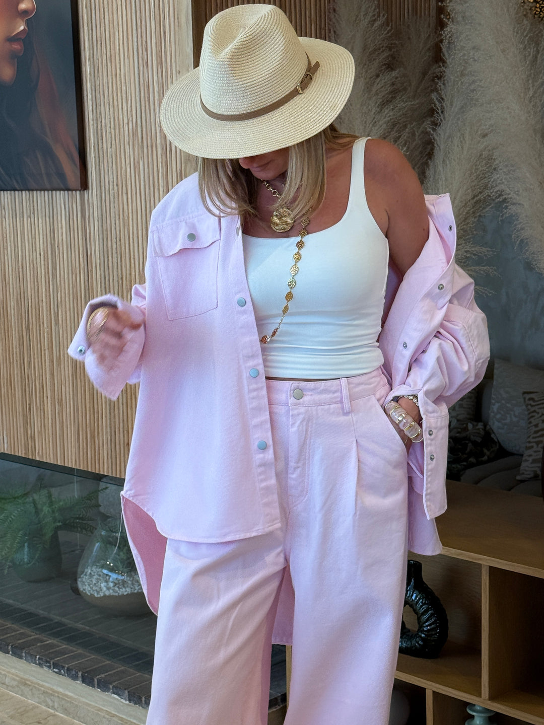 Ensemble jean rose 12028