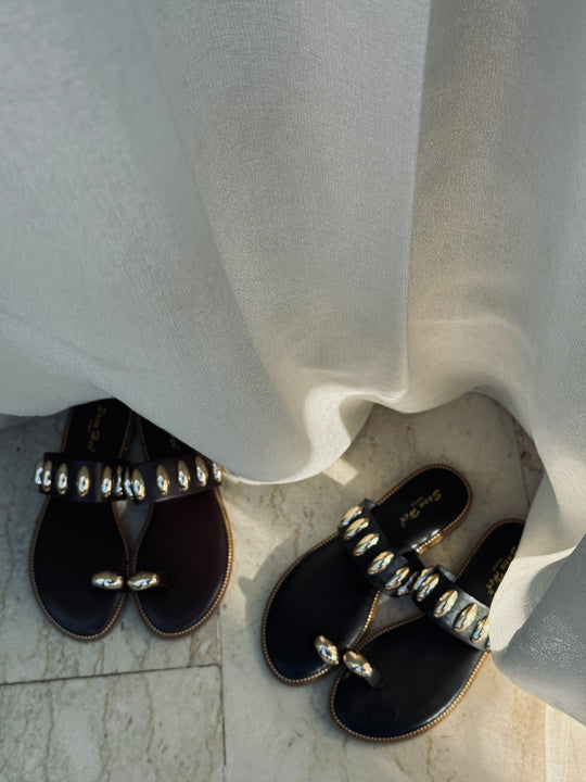 Claquette clouté Choco HXD-51