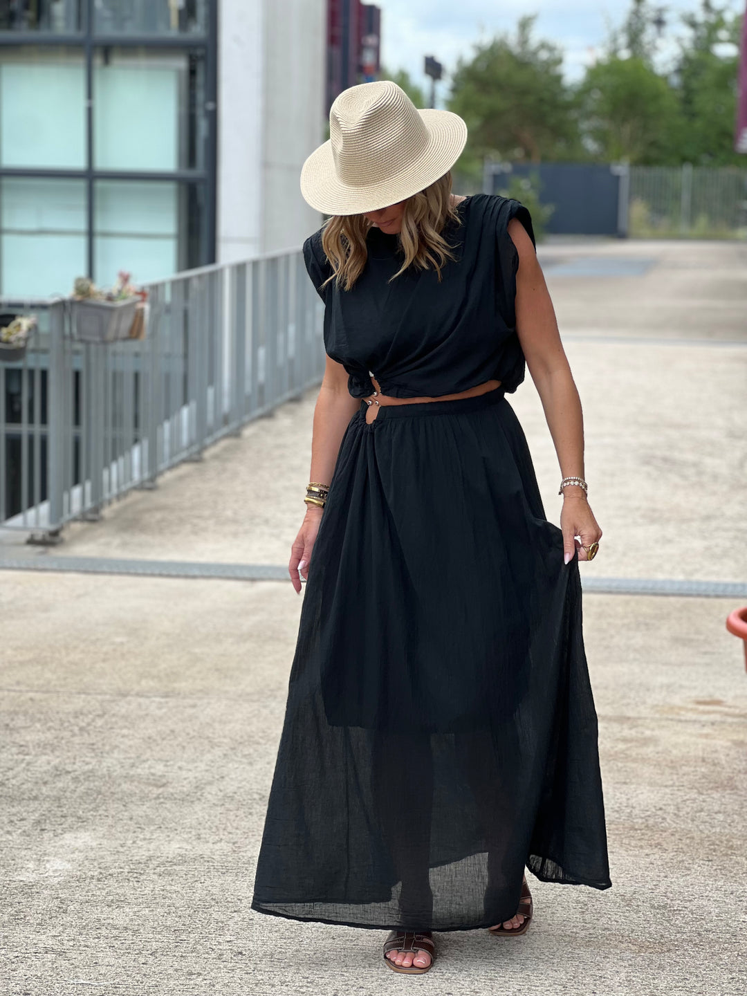Ensemble noir coton 12412