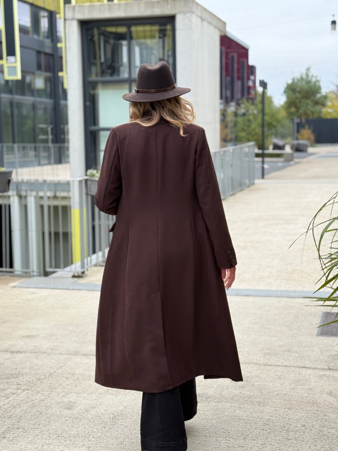 Manteau Blazer long Choco 2442