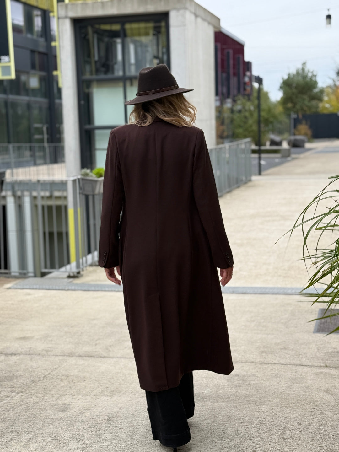 Manteau Blazer long Choco 2442