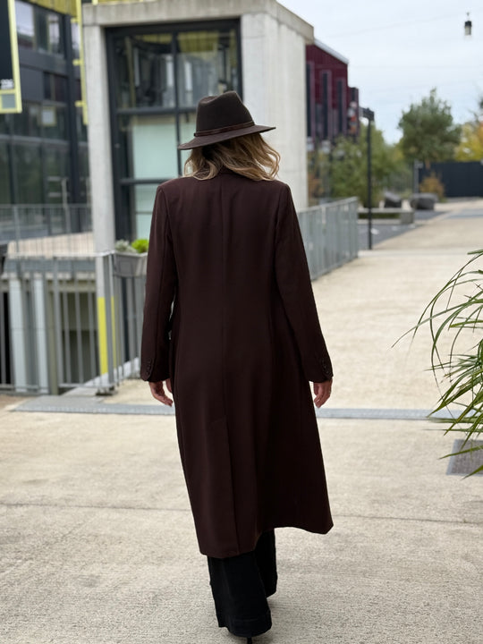 Manteau Blazer long Choco 2442