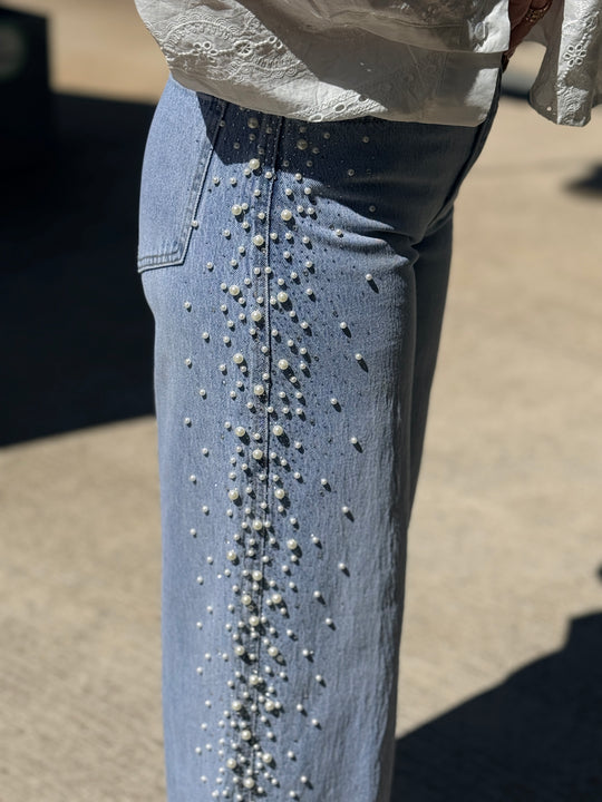 Jean ballon à strass T6105