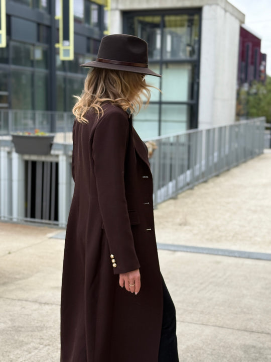 Manteau Blazer long Choco 2442