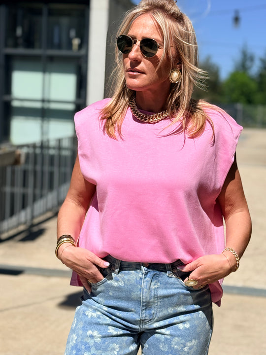 T-shirt epaulette ROSE ZC03