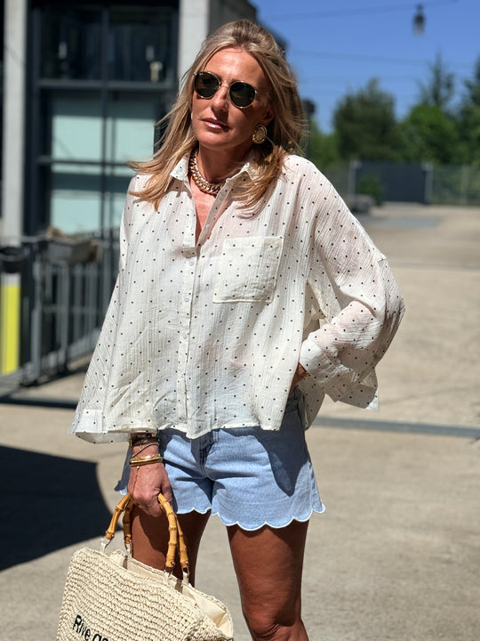Chemise Oversize Tencel 984 Ecru