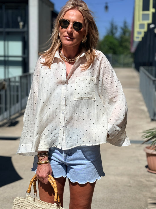 Chemise Oversize Tencel 984 Ecru