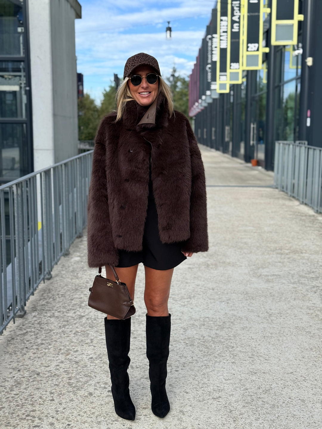 Veste fourrure réversible Choco 8855