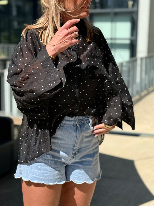 Chemise Oversize Tencel 984 noir