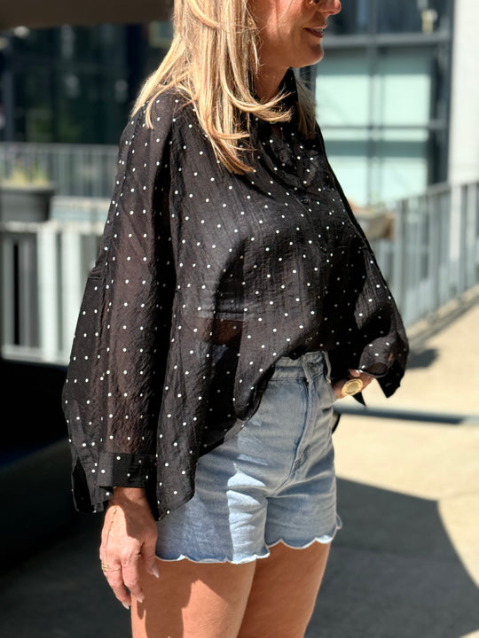 Chemise Oversize Tencel 984 noir