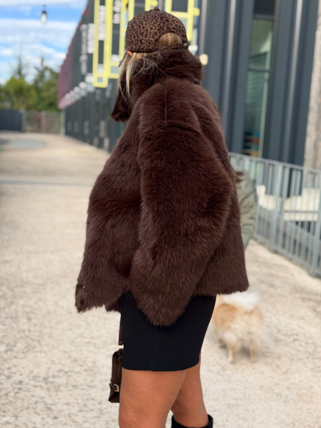 Veste fourrure réversible Choco 8855