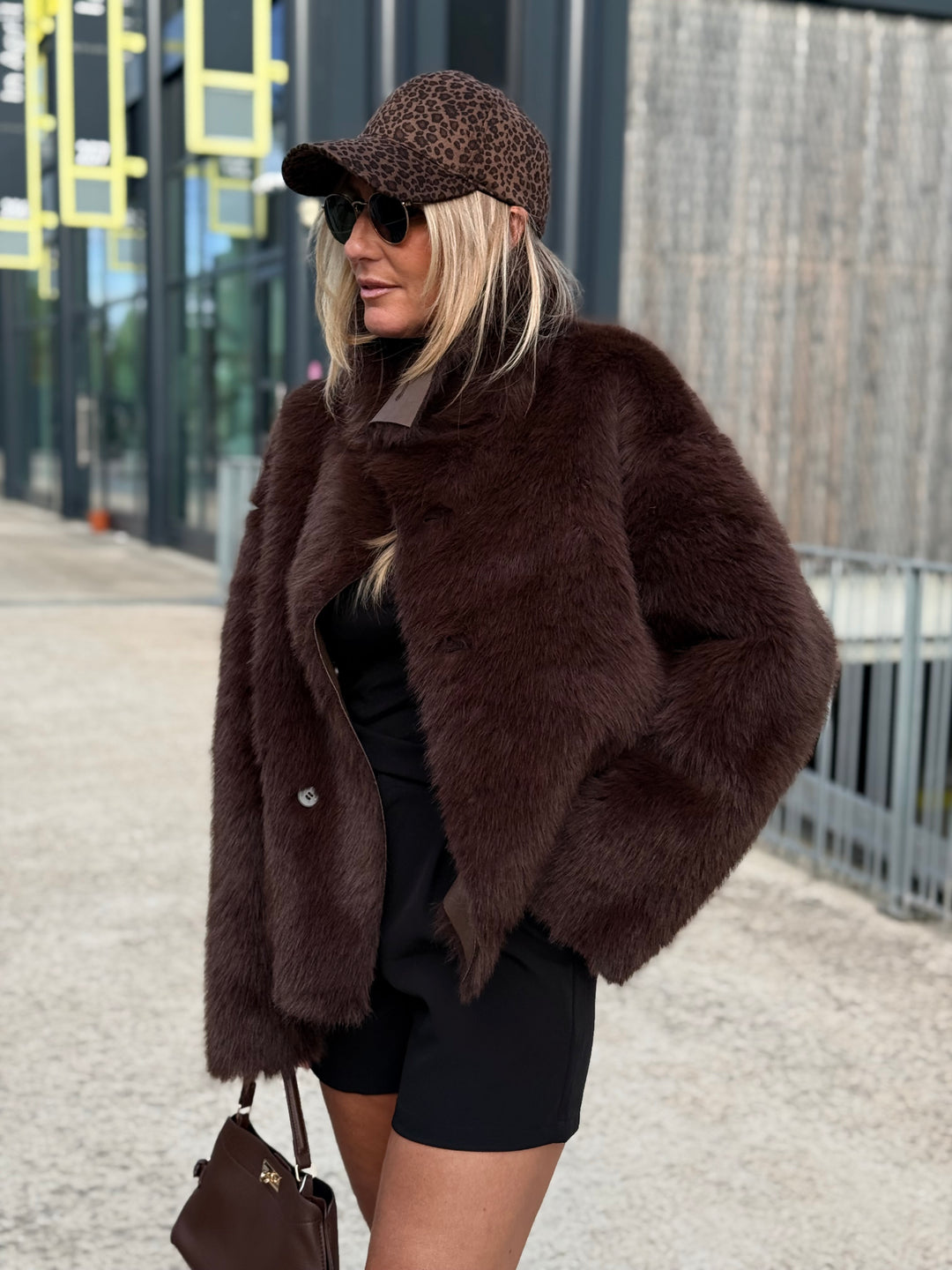 Veste fourrure réversible Choco 8855