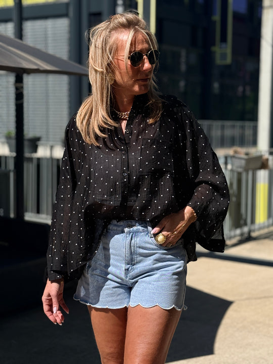 Chemise Oversize Tencel 984 noir