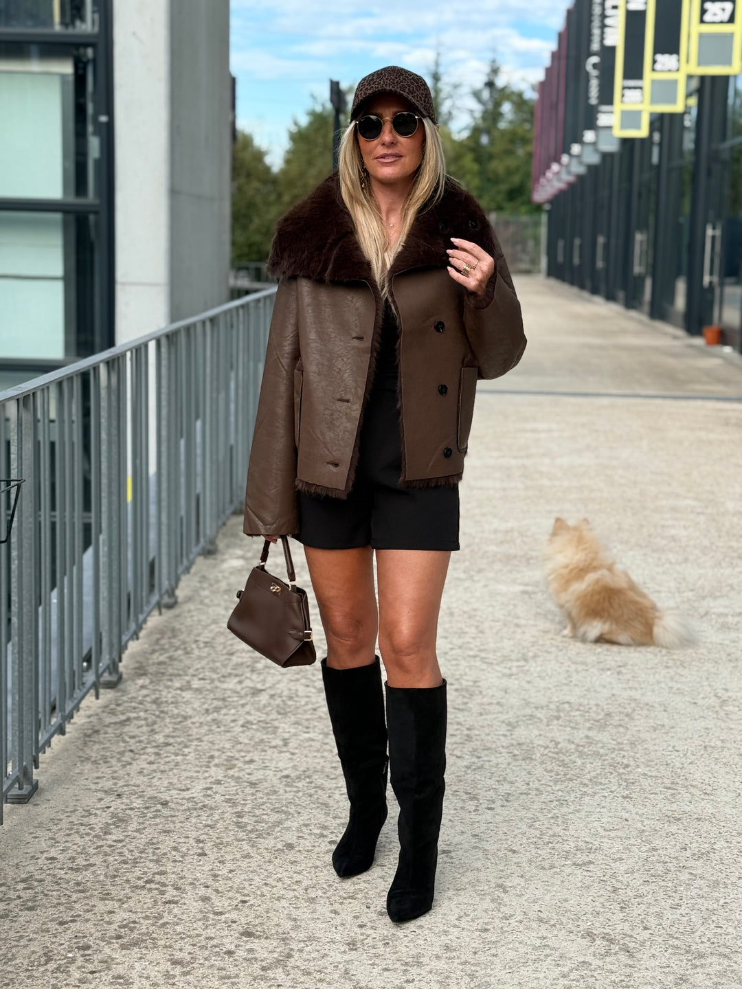 Veste fourrure réversible Choco 8855