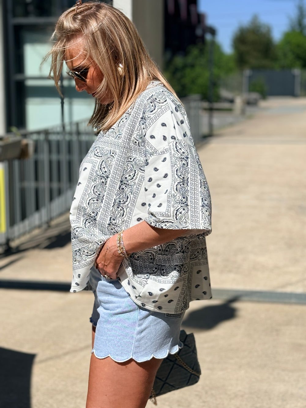 T-shirt bandana blanc  39776