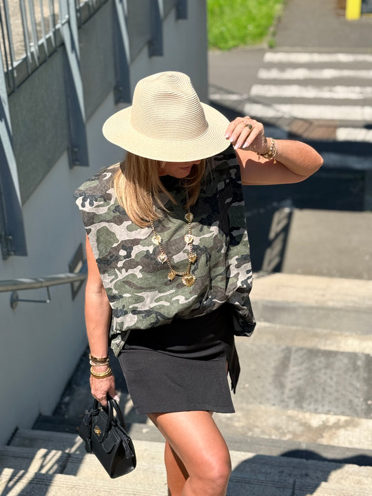 T-shirt sans manches militaire 10959