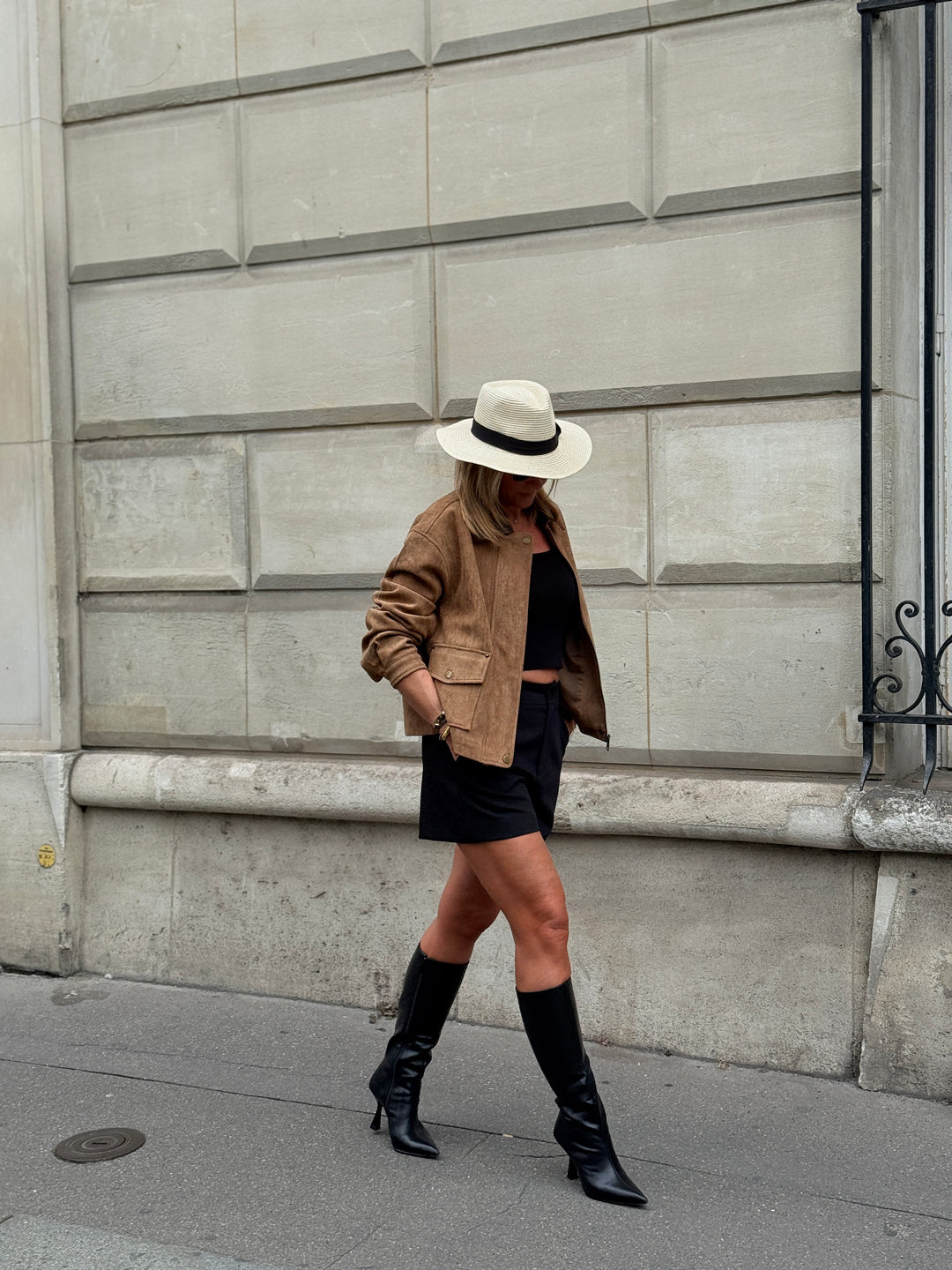 Bottes hautes noir similicuir 5273