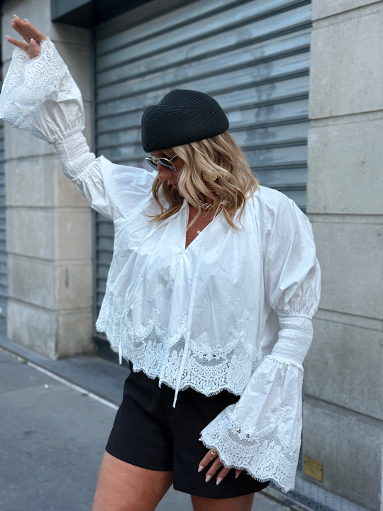 Chapeau rond en paille 573 NOIR uni