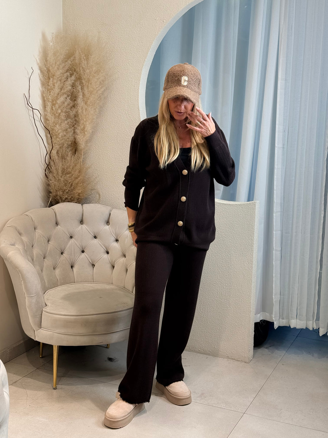 Ensemble maille boutonnés 8915