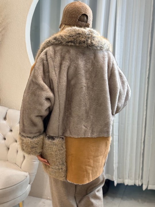 fourrure multicolore 202269 Camel