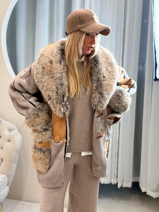 fourrure multicolore 202269 Camel