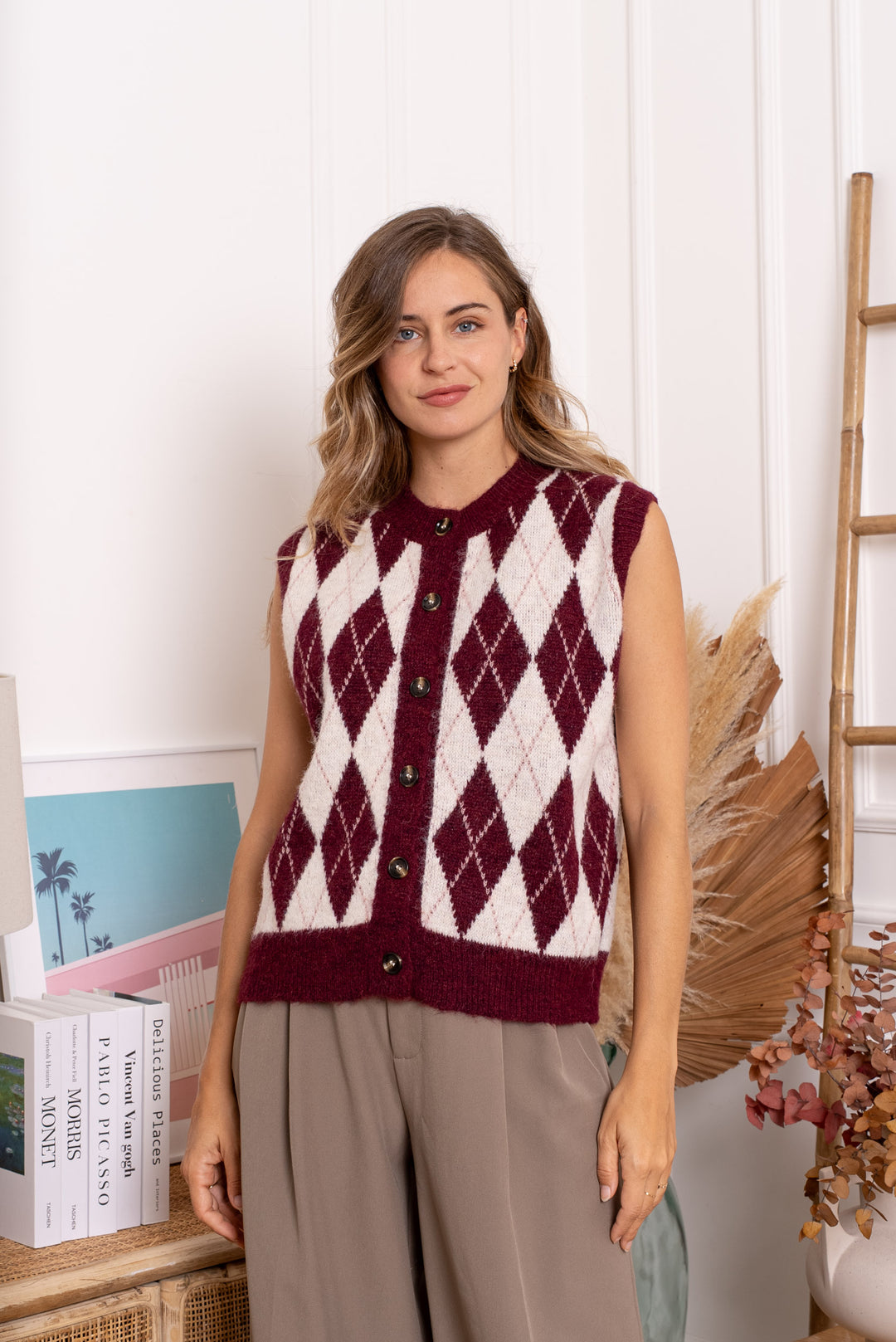 Gilet arlequin sans manches 1760